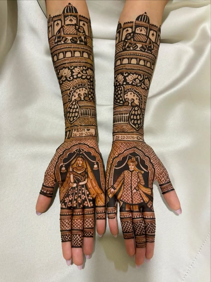 Rajsi Dulhan Mehendi mehendi design