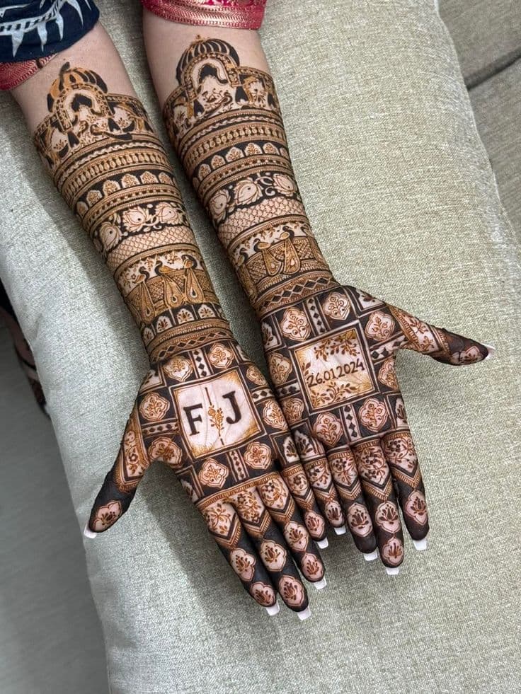 Shehnai Shaam mehendi design