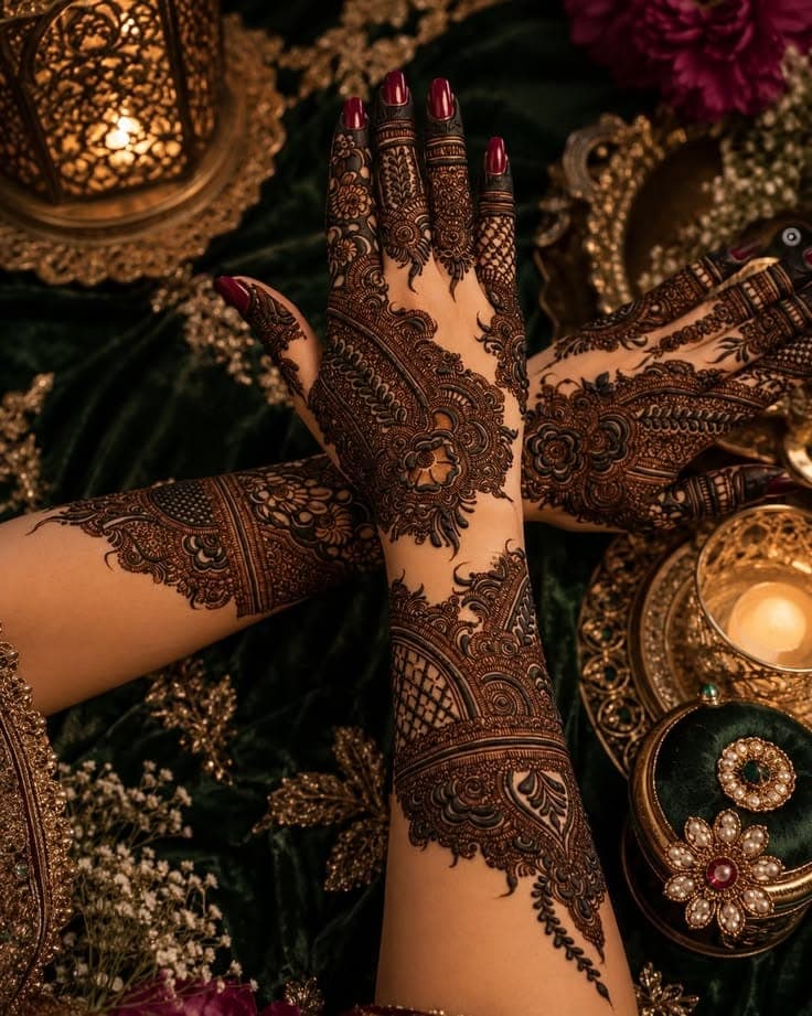 Meher-e-Arab mehendi design