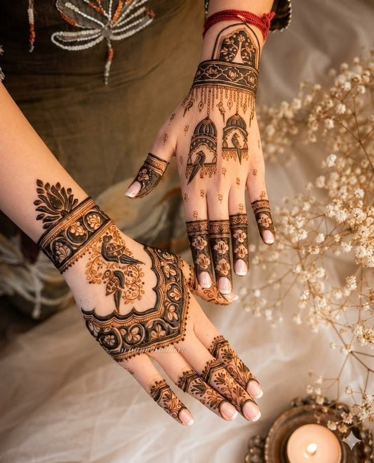 Meher-e-Arab mehendi design