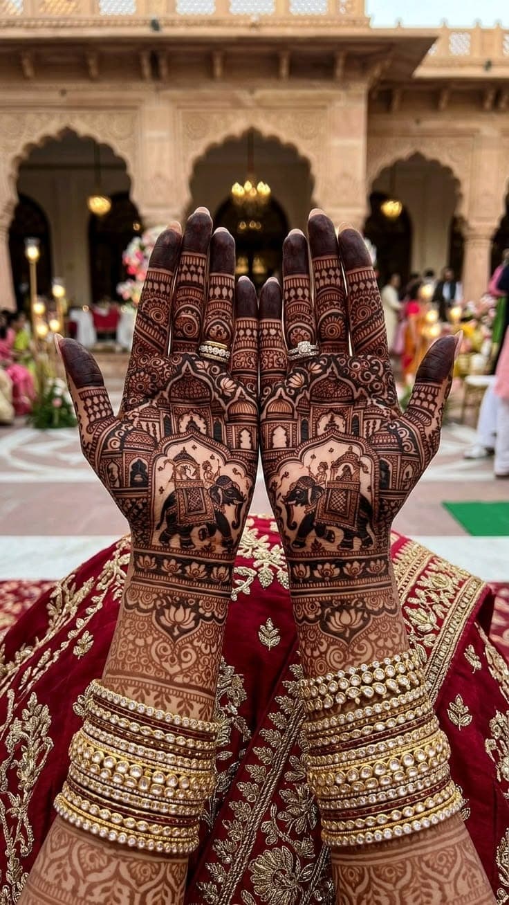 The Bridal Canvas mehendi design