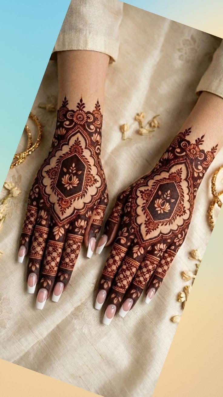 Ring of Love mehendi design