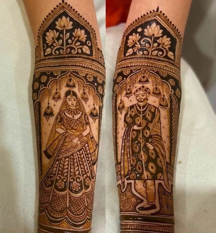 Shubh Vivah Jodi mehendi design